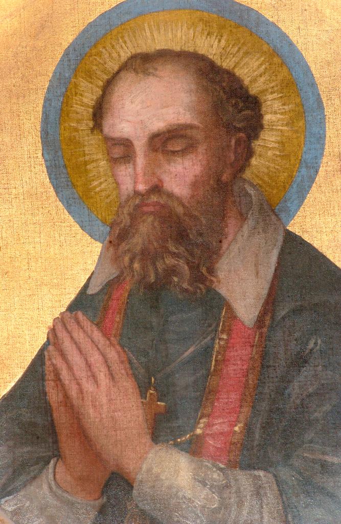 paire de tableaux et de leurs cadres formant pendant : saint Charles Borromée, saint François de Sales