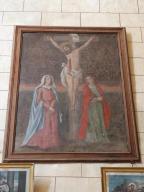 tableau et son cadre : la Crucifixion