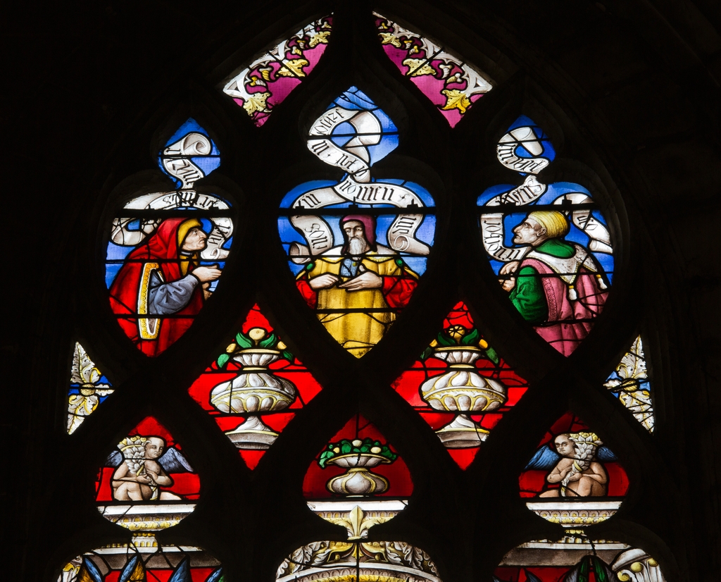 baie 19 : Verrière de la Création : chapelle du Purgatoire