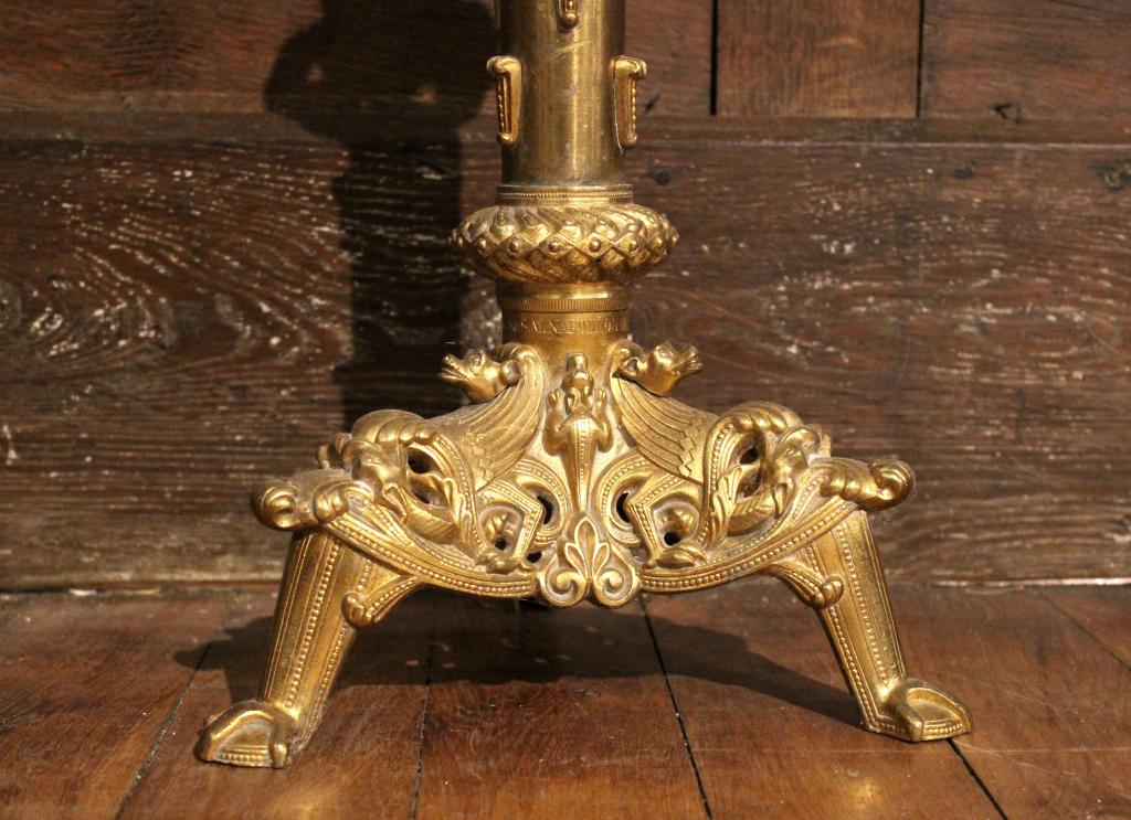 garniture du maître-autel (ensemble de 5 chandeliers et croix d'autel)