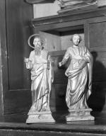 deux statues-reliquaires : saint Pierre, saint Paul