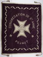 Drap mortuaire d'honneur violet