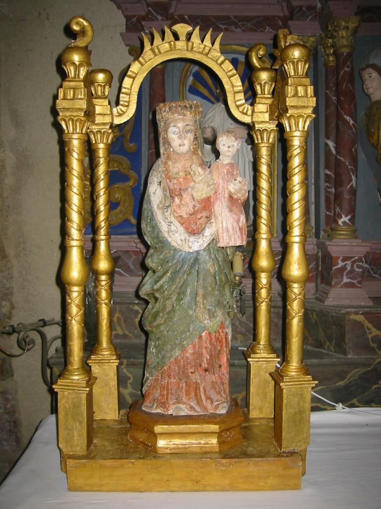dais de procession et sa statue : Vierge à l'Enfant