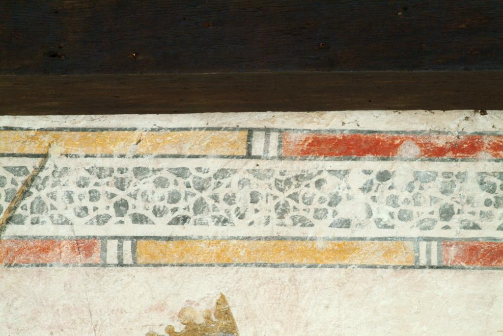 peinture monumentale de la rencontre des trois morts et des trois vifs