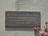 plaque commémorative de la guerre de 1939-1945