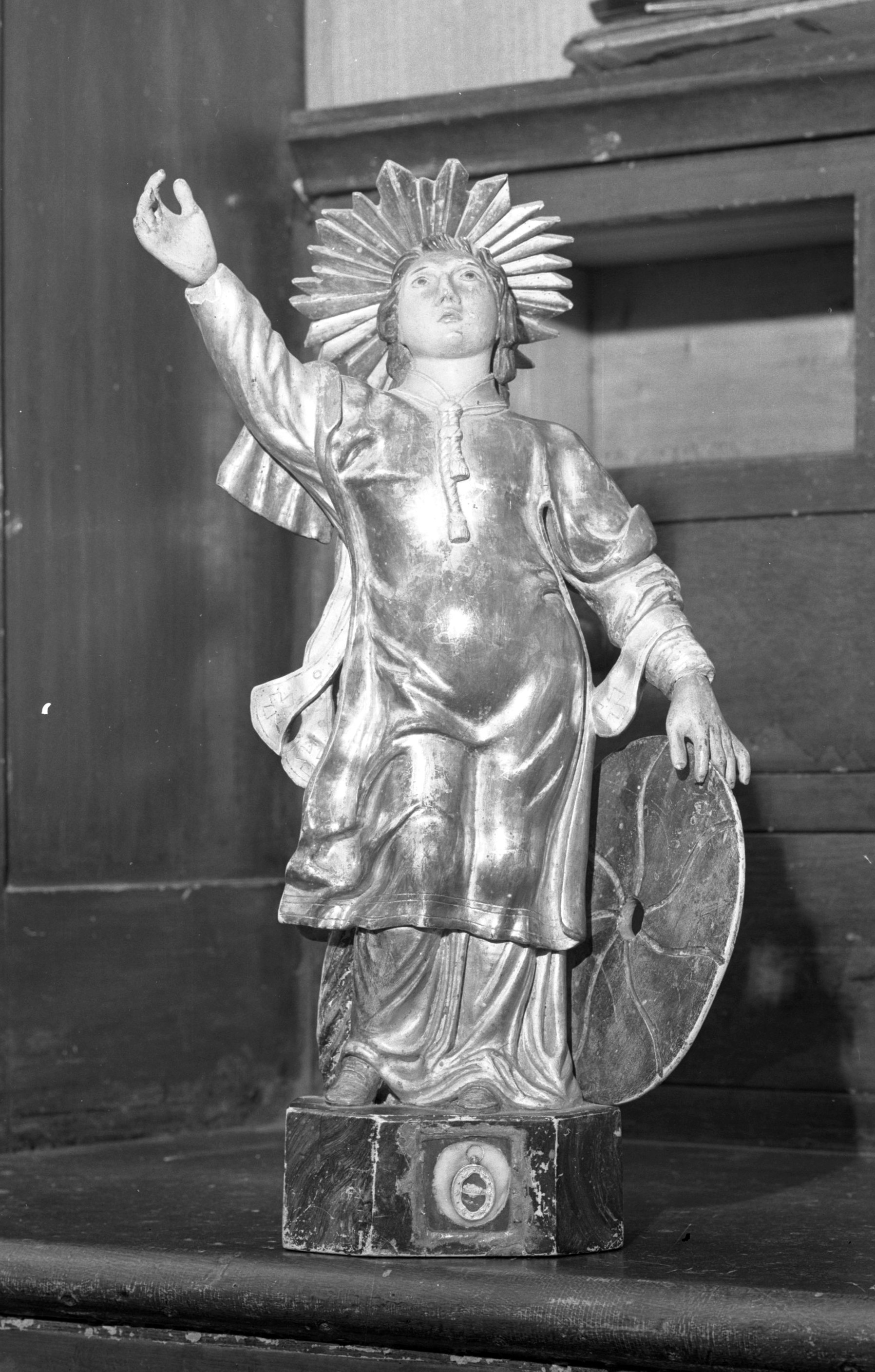 statue-reliquaire de saint Vincent