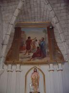 Tableau  : Prédication de saint Jean-Baptiste (la) autel de Saint-Jean-Baptiste