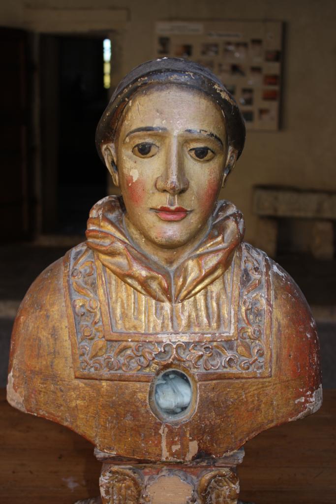 bustes-reliquaires de saint Laurent et sainte Agnès