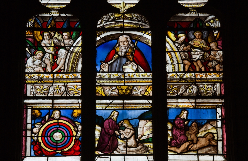 baie 19 : Verrière de la Création : chapelle du Purgatoire
