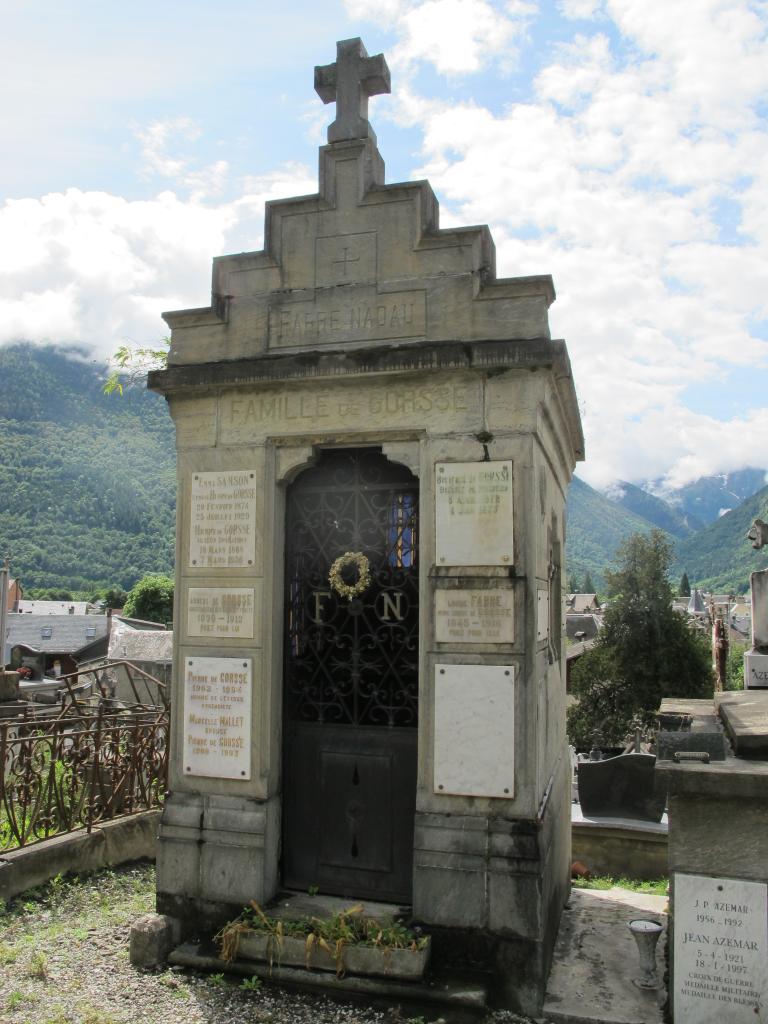 tombeau des familles Fabre, Nadau, de Gorsse