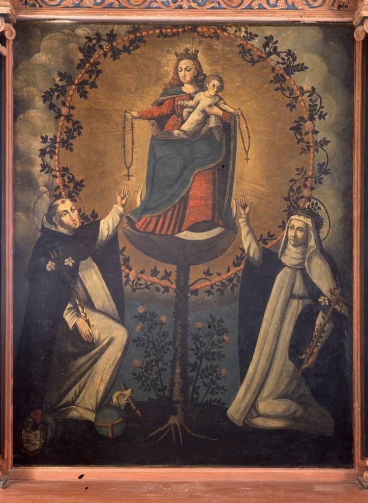 tableau Notre Dame du Rosaire;retable du Rosaire