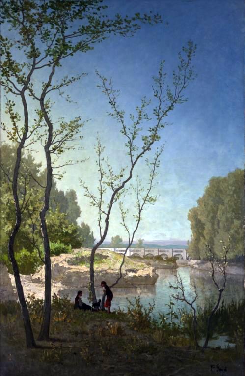 Tableau : Bord de l'Orb, près de Béziers