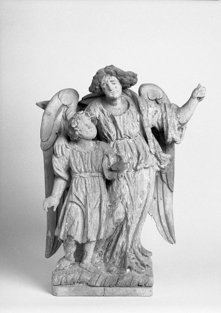 statue statuette Tobie et l'ange