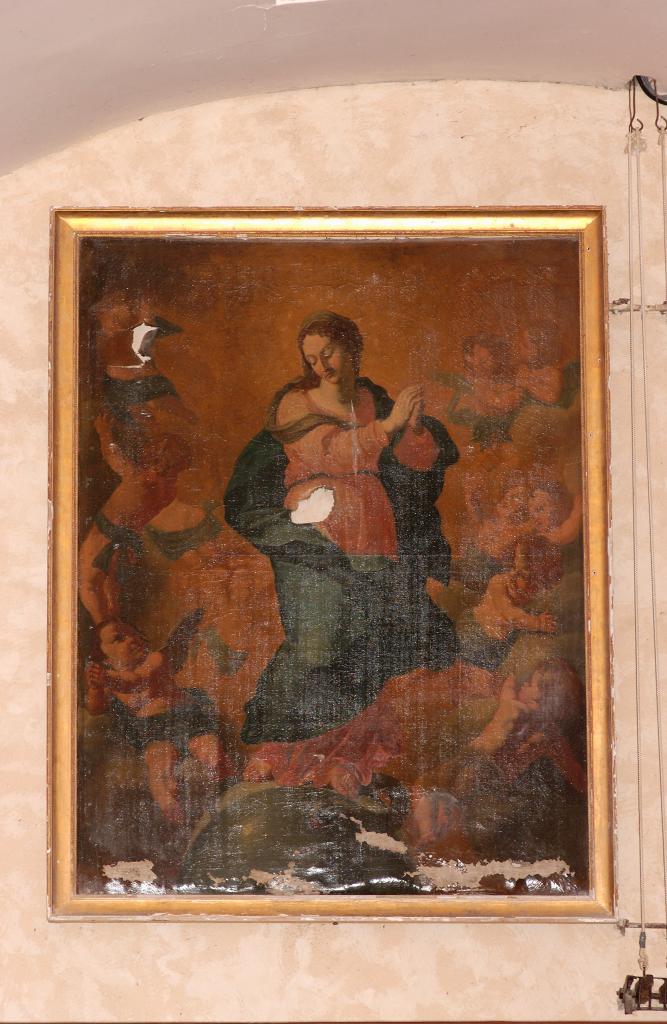 tableau et son cadre : Assomption de la Vierge
