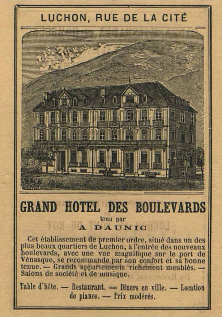 hôtel des Boulevards, actuellement immeubles à logements dit maison Bonnette