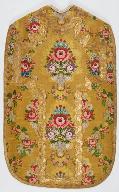 Chasuble or avec manipule, voile de calice et bourse de corporal