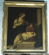 tableau : L'Adoration de l'Enfant Jésus