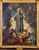 tableau et son cadre : Le Christ au jardin des Oliviers