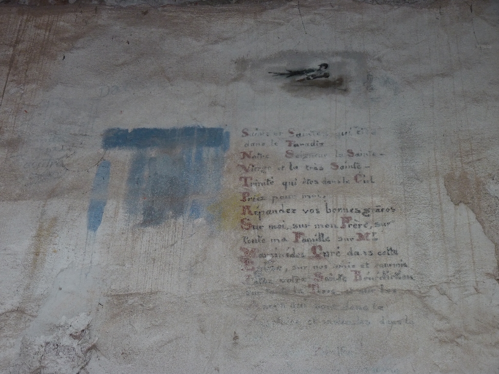 peinture monumentale inscriptions ; signatures (2) ; prière