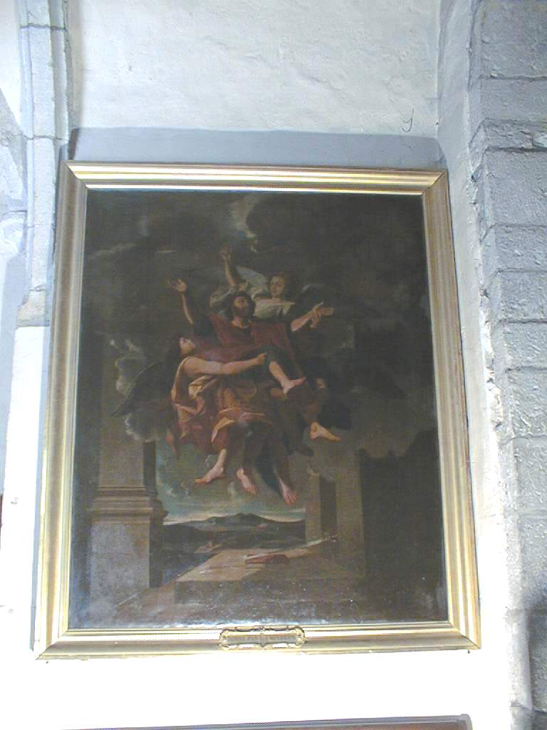 tableau et son cadre : Le Ravissement de saint Paul