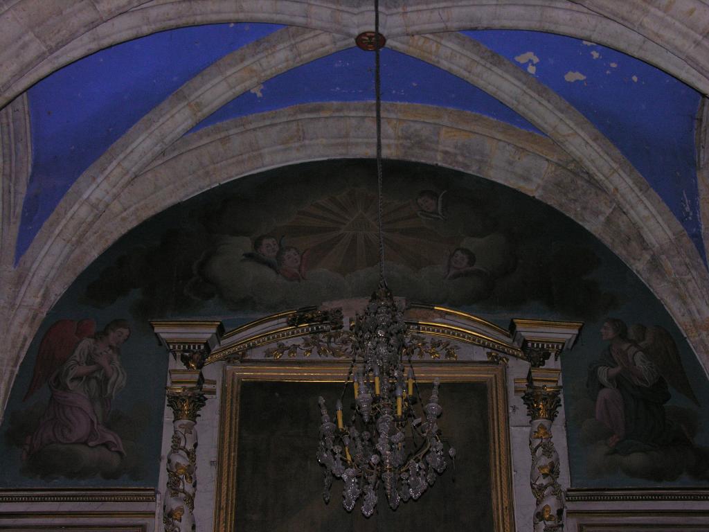 peinture monumentale : anges et Tétragramme