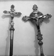 croix de procession : Christ en croix (1)