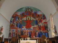 peinture monumentale : Christ juge et Passion du Christ