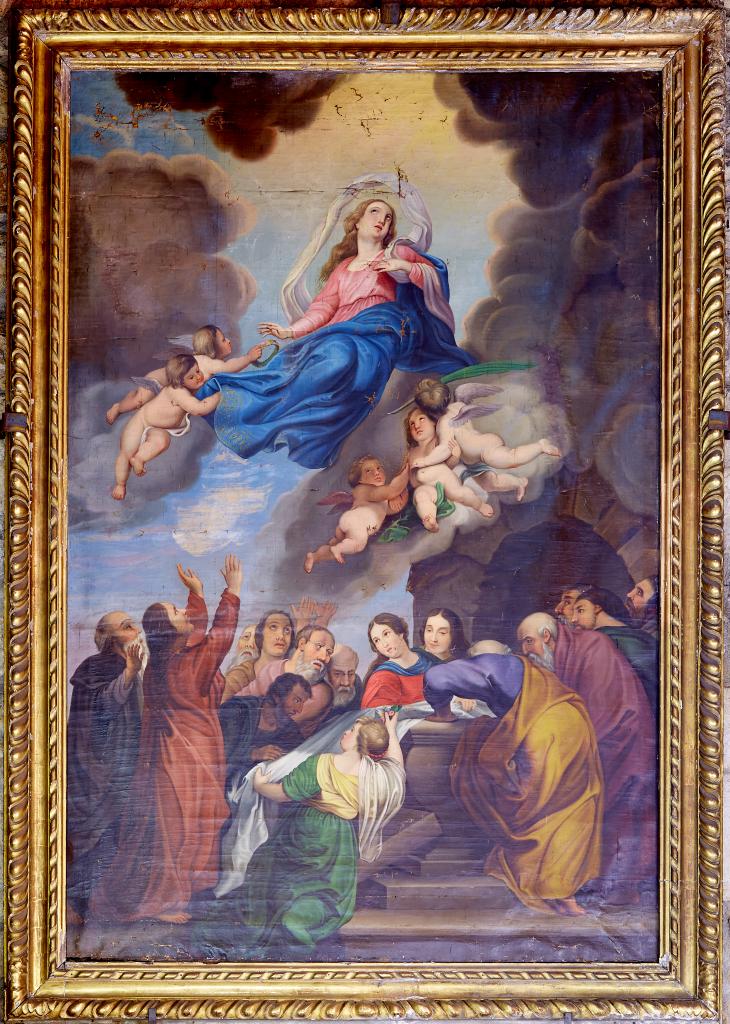 tableau et son cadre : Assomption de la Vierge