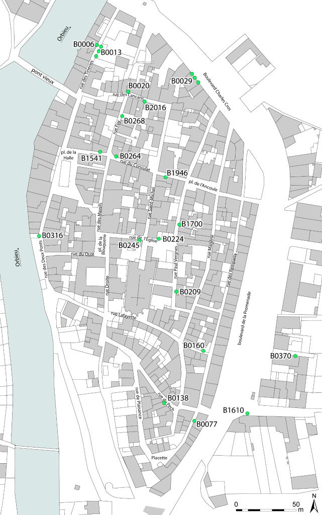 maisons modernes et contemporaines avec remploi médiéval à Lagrasse