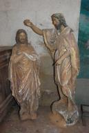 statue : Le Baptême du Christ par Jean-Baptiste