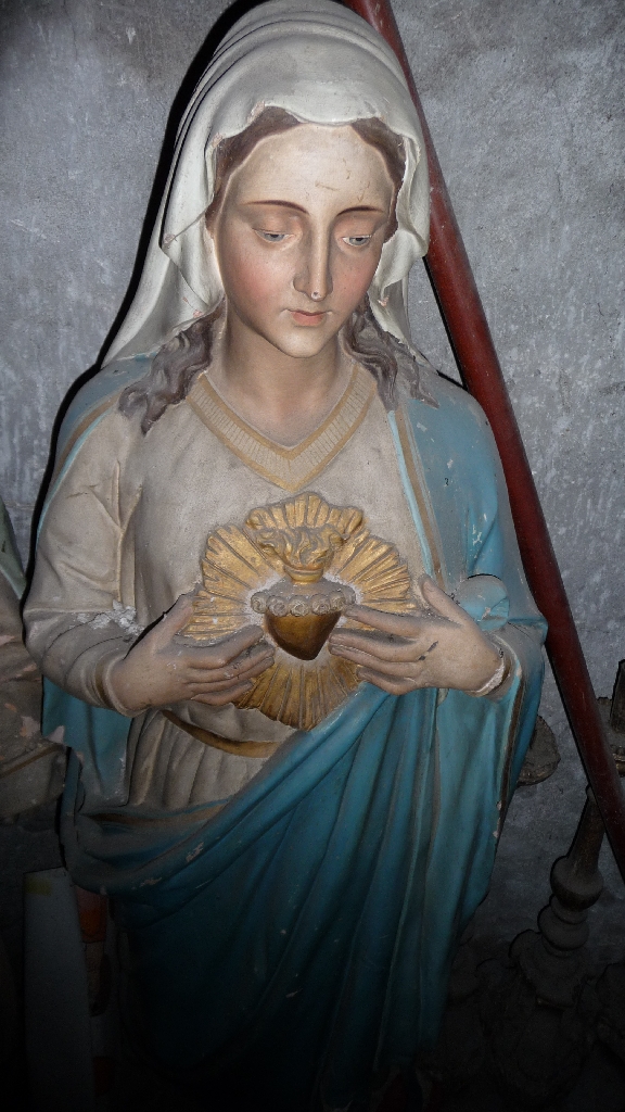 statues (2) Sacré Coeur de la Vierge et de Jésus
