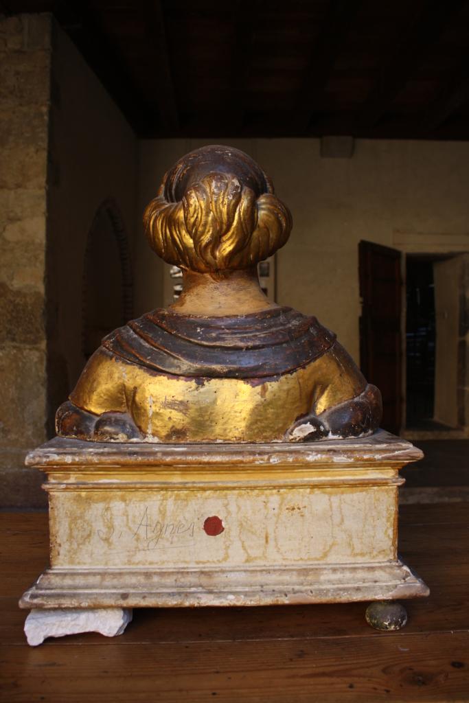 bustes-reliquaires de saint Laurent et sainte Agnès