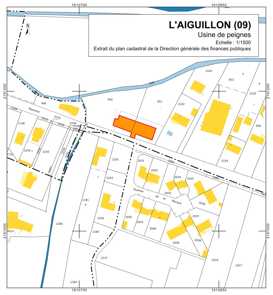 fabrique de peigne en corne, actuellement logements
