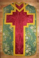 ornement vert (chasuble, étole de clerc, manipule, voile de calice)