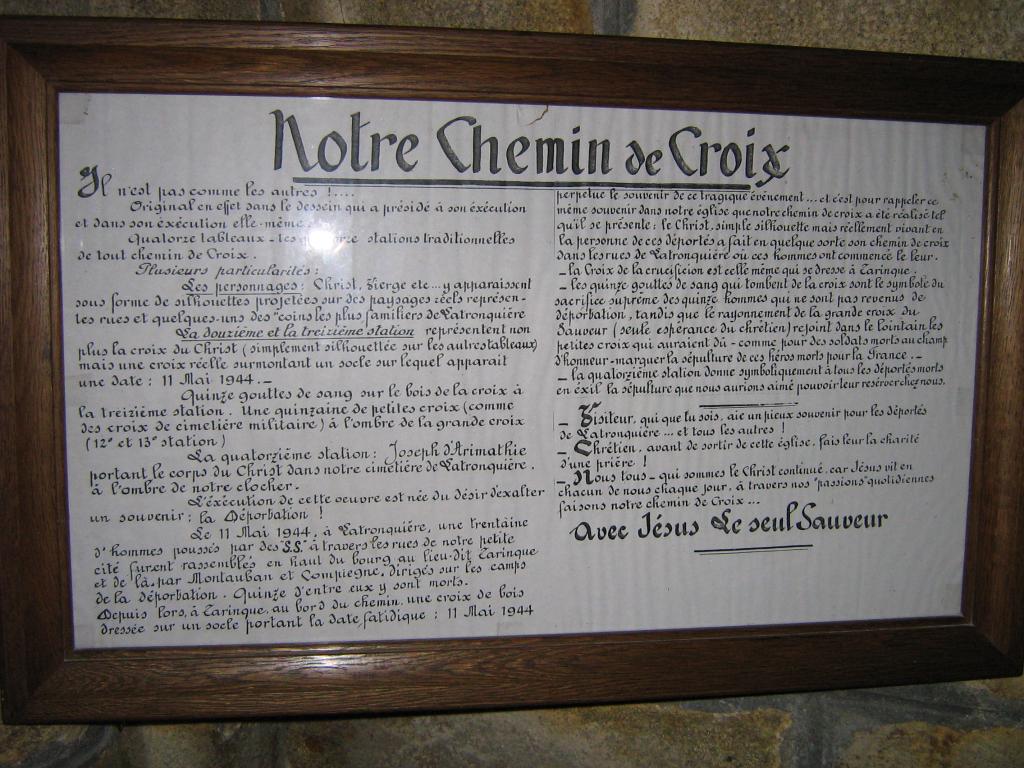 chemin de croix : ensemble de 14 tableaux