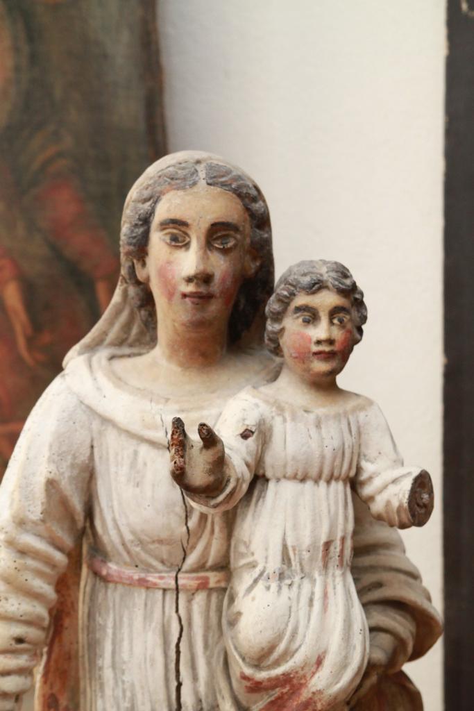 statue (petite-nature) : Vierge à l'Enfant