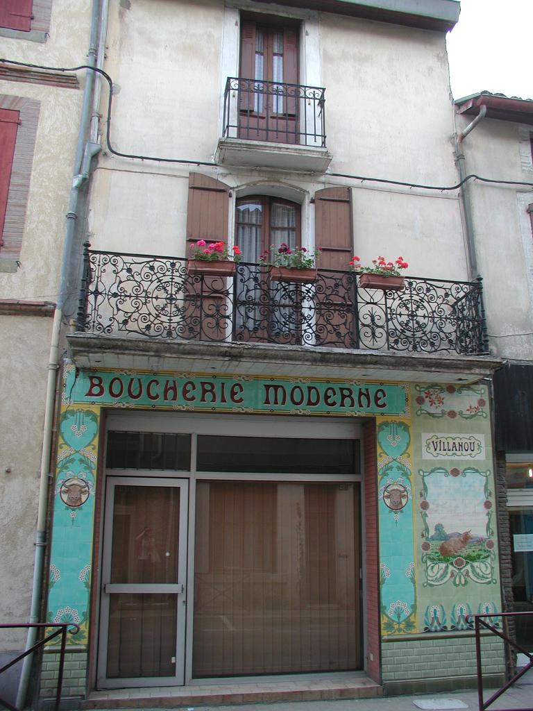 maison avec boutique, dite Boucherie moderne Villanou