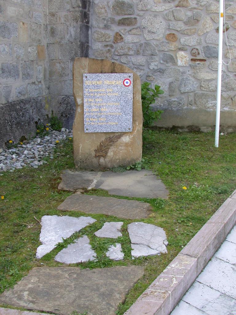monument commémoratif de la guerre de 1914-1918, de la guerre de 1939-1945, de la guerre de 1946-1954 et de la guerre de 1954-1962