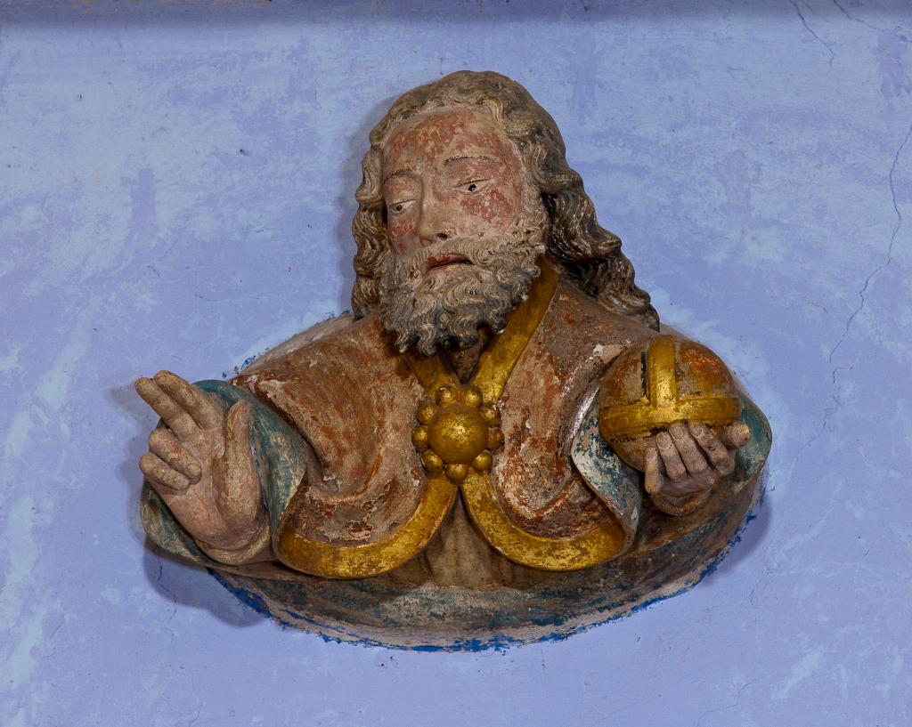 groupe sculpté : le Baptême du Christ