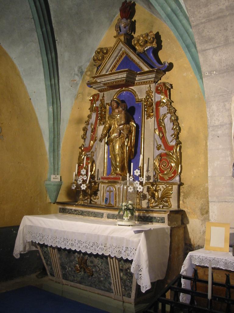 retable de la chapelle de la Vierge