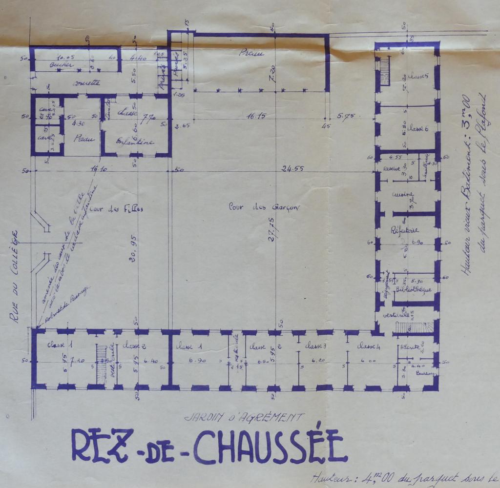 ancienne école secondaire libre puis école primaire, actuellement groupe scolaire et collège dit Collège d'Istrie