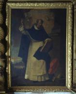 ensemble du retable de saint Vincent-Ferrier (autel, retable, tableau de saint Vincent-Ferrier)