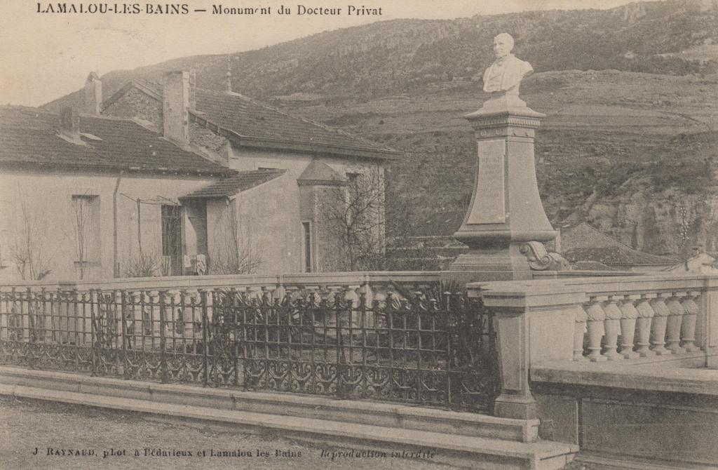 monument (monument commémoratif), du docteur Privat