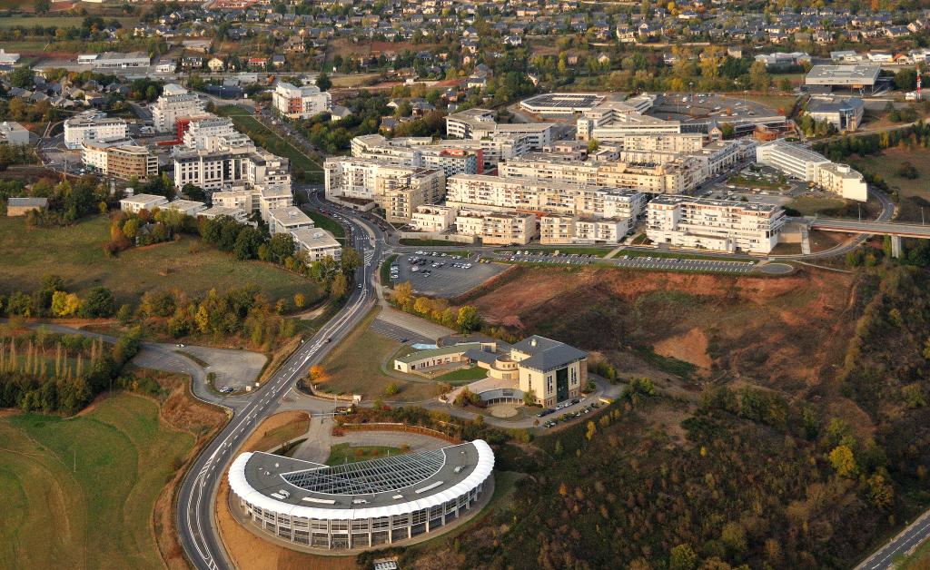 présentation de l'aire d'étude : Rodez et son agglomération au 20e