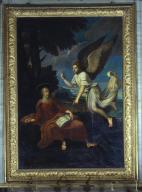 tableau du maître-autel : Saint-Mathieu (ex saint Jean à Patmos)