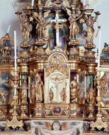 tabernacle, exposition (tabernacle à ailes et dais d'exposition), du maître-autel