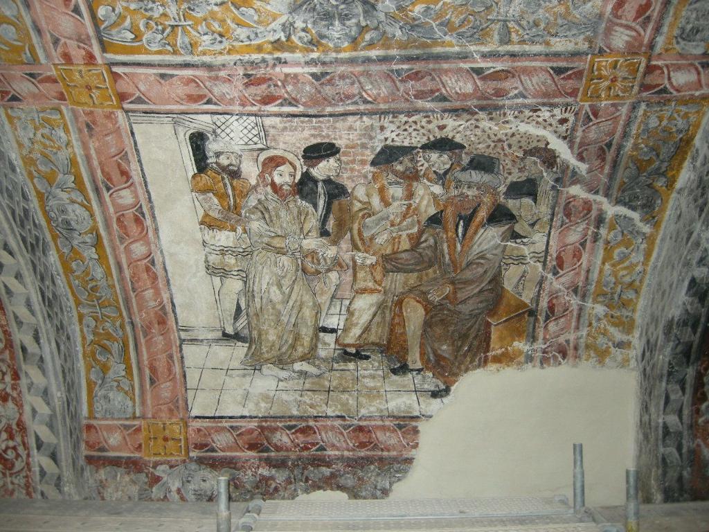 peinture monumentale de la voûte de la nef