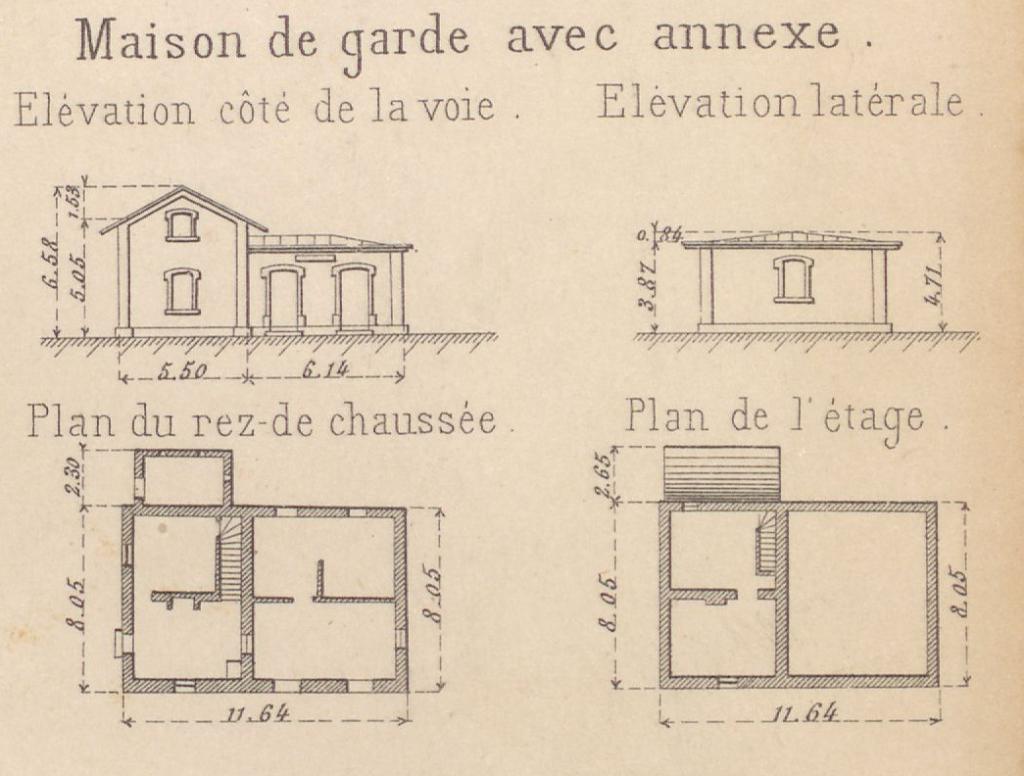 gare dite halte de Montbrun et maison de garde n°435