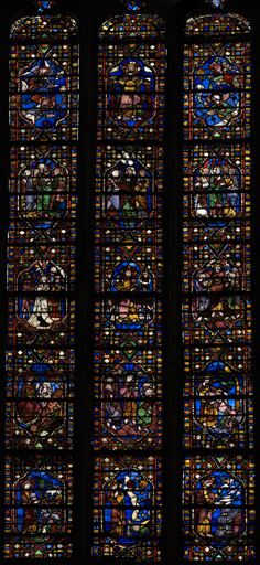 verrière N°5 de l'ancienne cathédrale de Narbonne