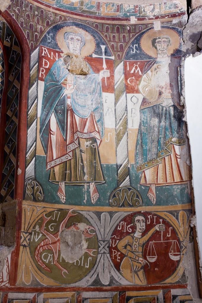 peintures romanes du choeur